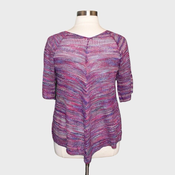 Faded Glory Marled Open Knit Sweater - Picture 3 of 6